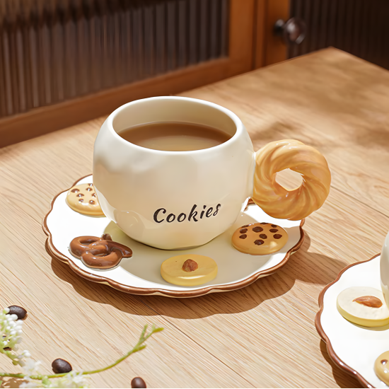 Porcelain Mug & Saucer